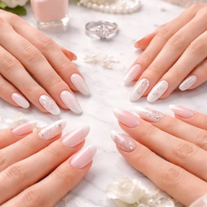 13 Best Wedding Nails for Brides That Stun