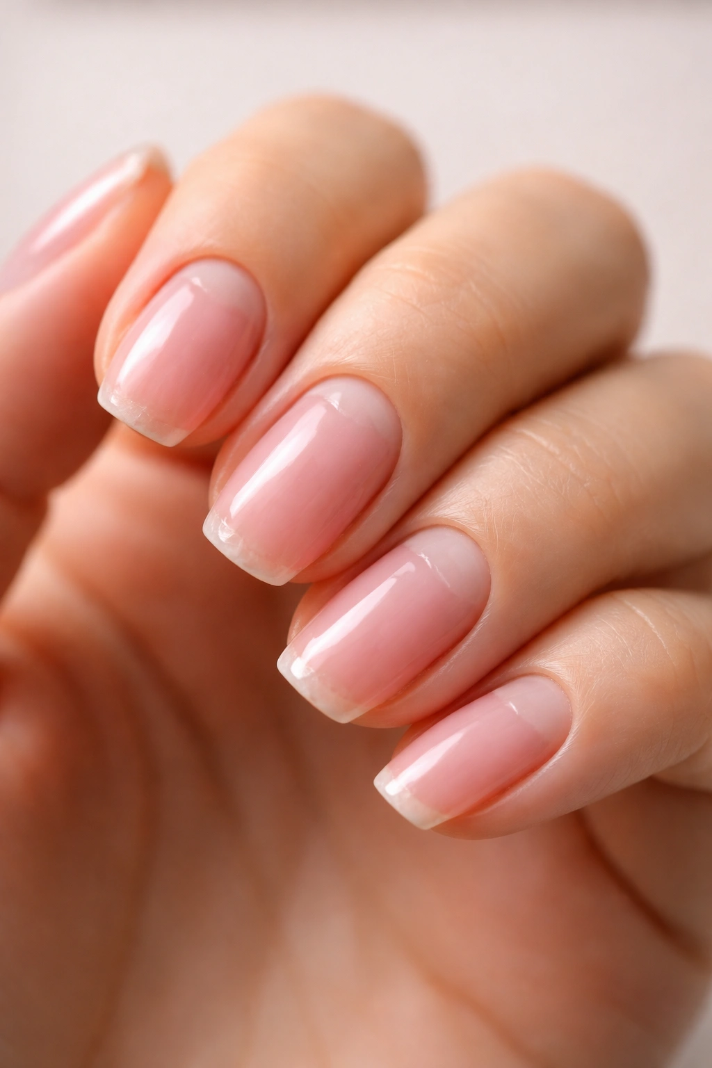 Nails showing wear at tips and slight growth near cuticle.