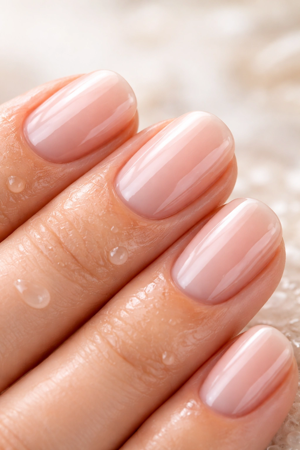 Moisturized nails with smooth, healthy surface