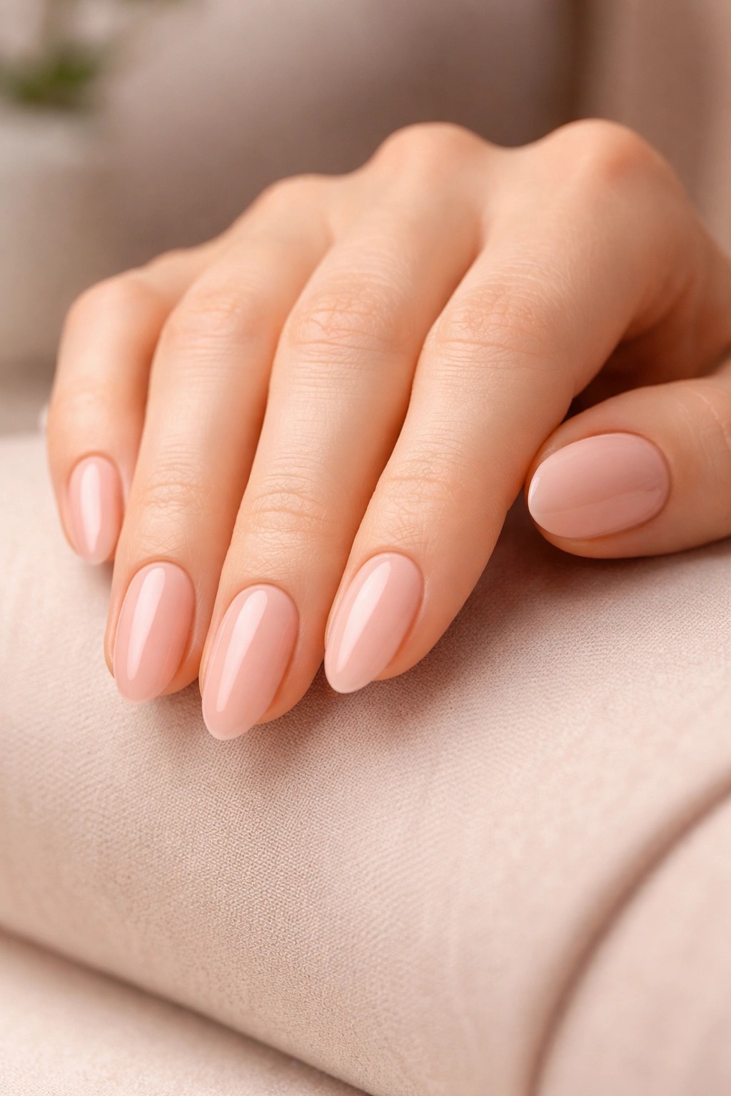 Close-up of a hand showing a balanced, flattering nail shape