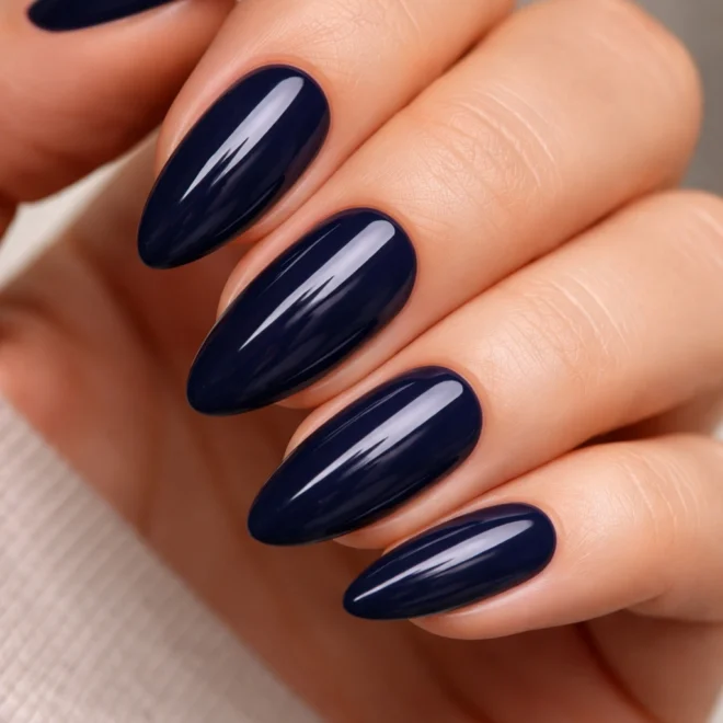 15 Blue Almond Nails Anyone Can Do