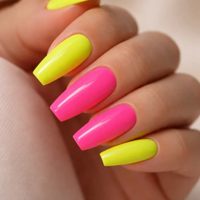 15 Neon Ballerina Nails That Turn Heads