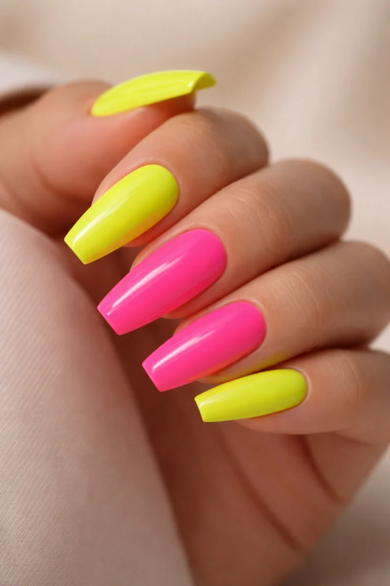 15 Neon Ballerina Nails That Turn Heads