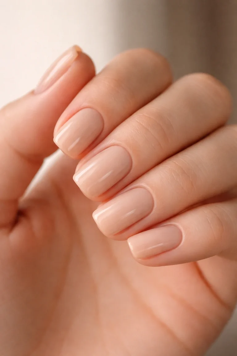 12 Square Oval Short Nails for a Soft Edge