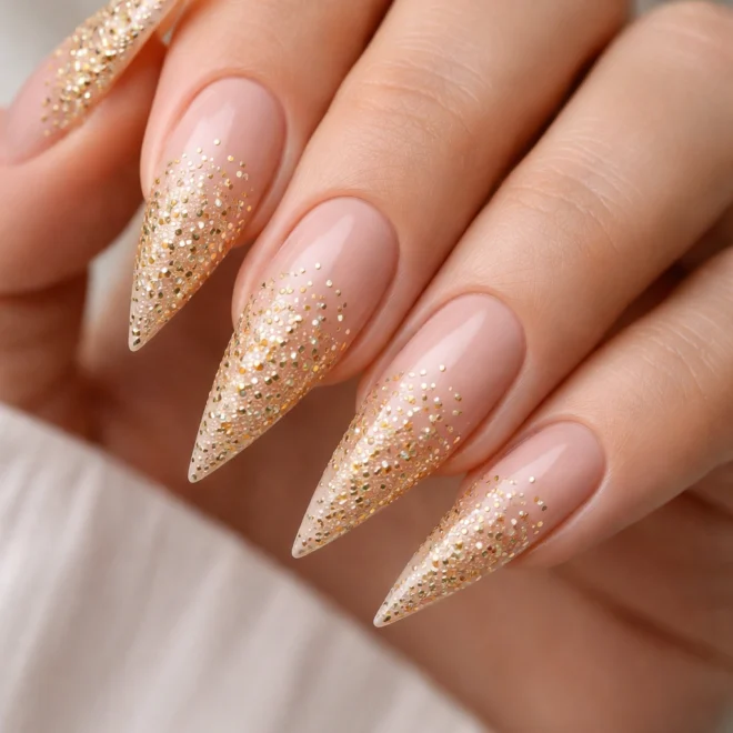 16 Stiletto Nails With Charms