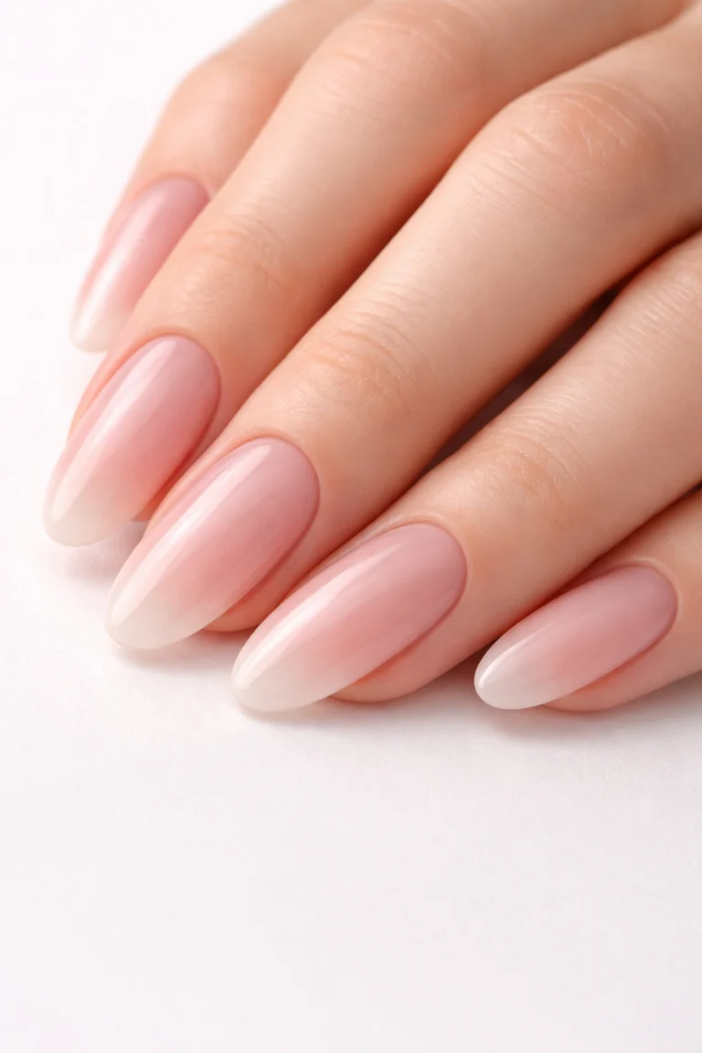 10 Nude Pink Long Oval Nails for a Soft Finish