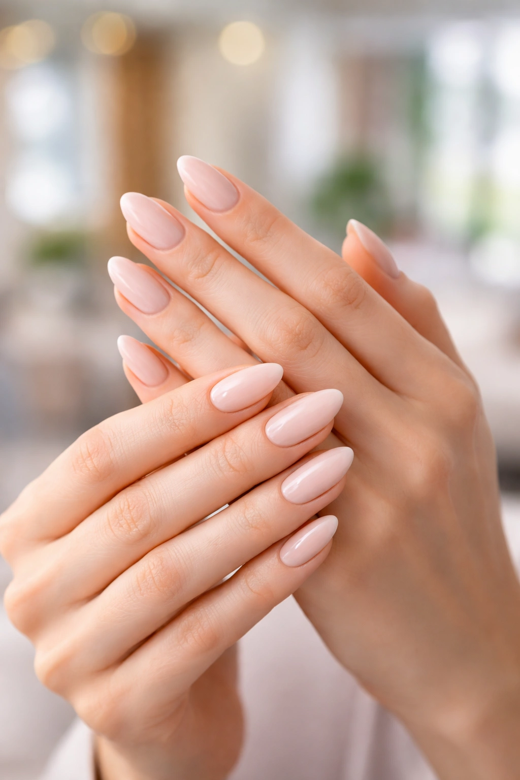 Nails in a versatile neutral shade for different occasions