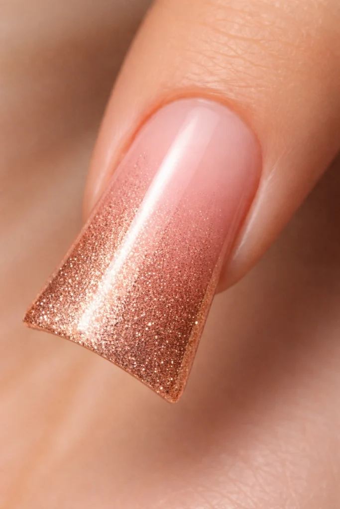 10 Pink and Gold Duck Nail Ideas