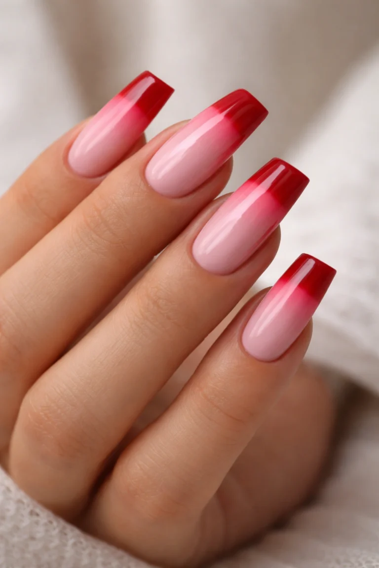 10 Red French Tip Duck Nail Ideas