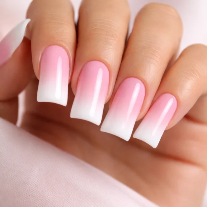10 Pink French Tip Duck Nail Ideas