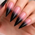 18 Black and Pink Stiletto Nail Ideas