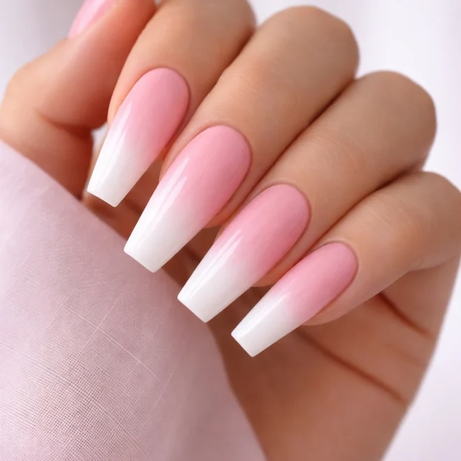 15 Pink Coffin Nail Ideas for Long Nails