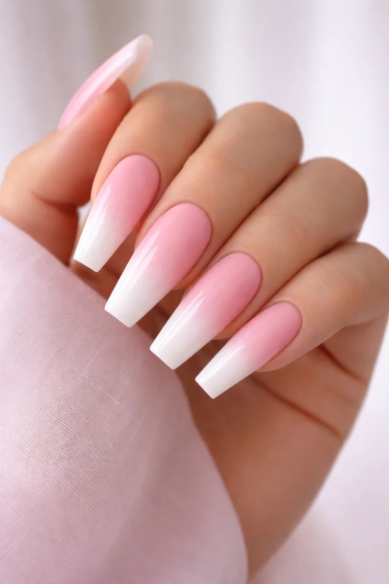 15 Pink Coffin Nail Ideas for Long Nails