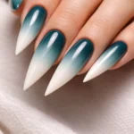 16 Teal Stiletto Nail Ideas
