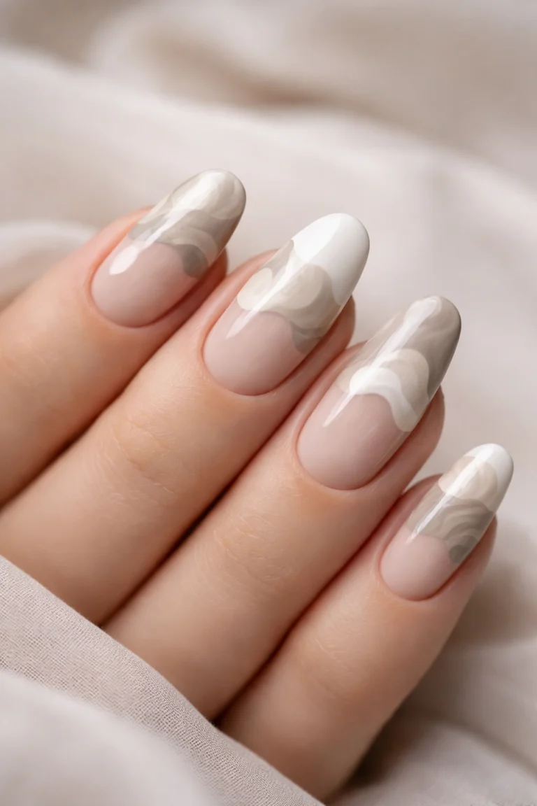 10 Abstract French Tip Nails for a Unique Edge