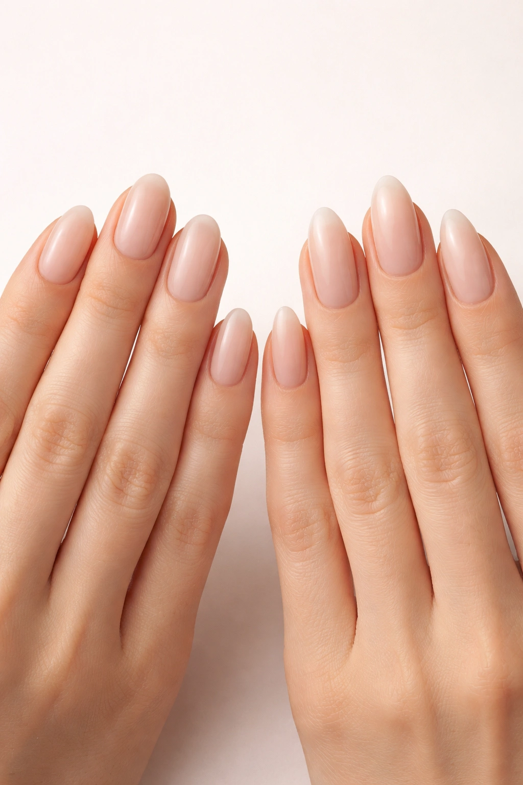 Side-by-side oval and almond nails in final thoughts