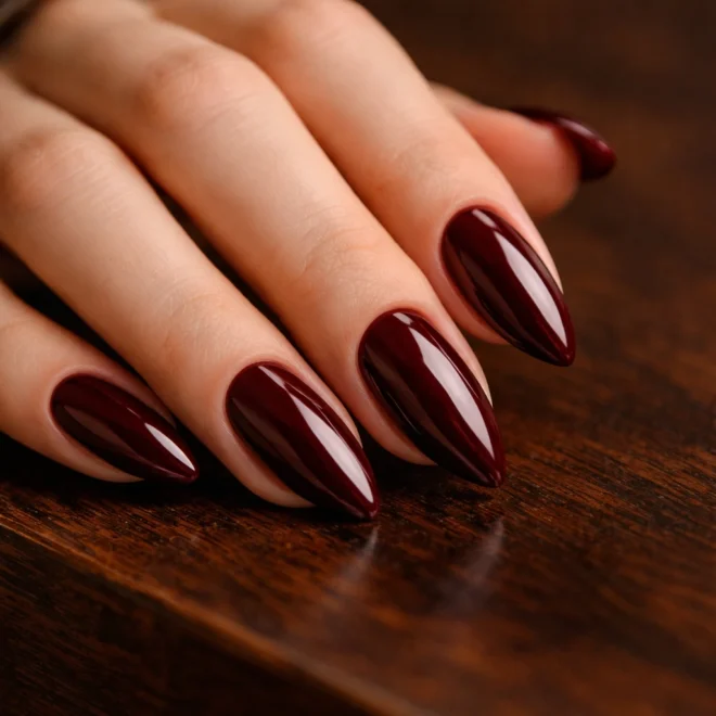 15 Deep Toned Almond Nails That Stand Out