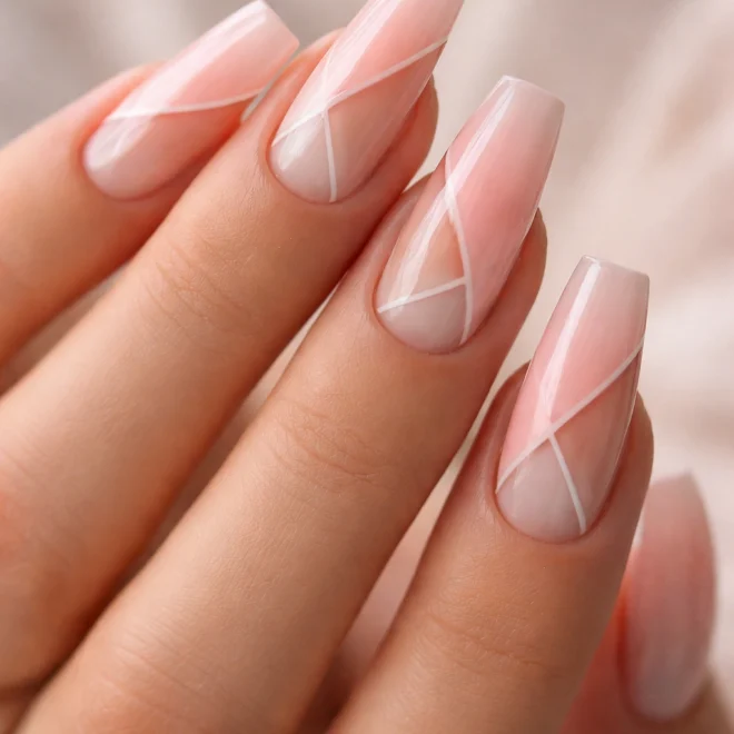15 Pastel Coffin Nail Ideas for Medium Nails