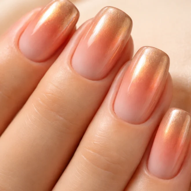 12 Short Squoval Aura Nails That Look Dreamy