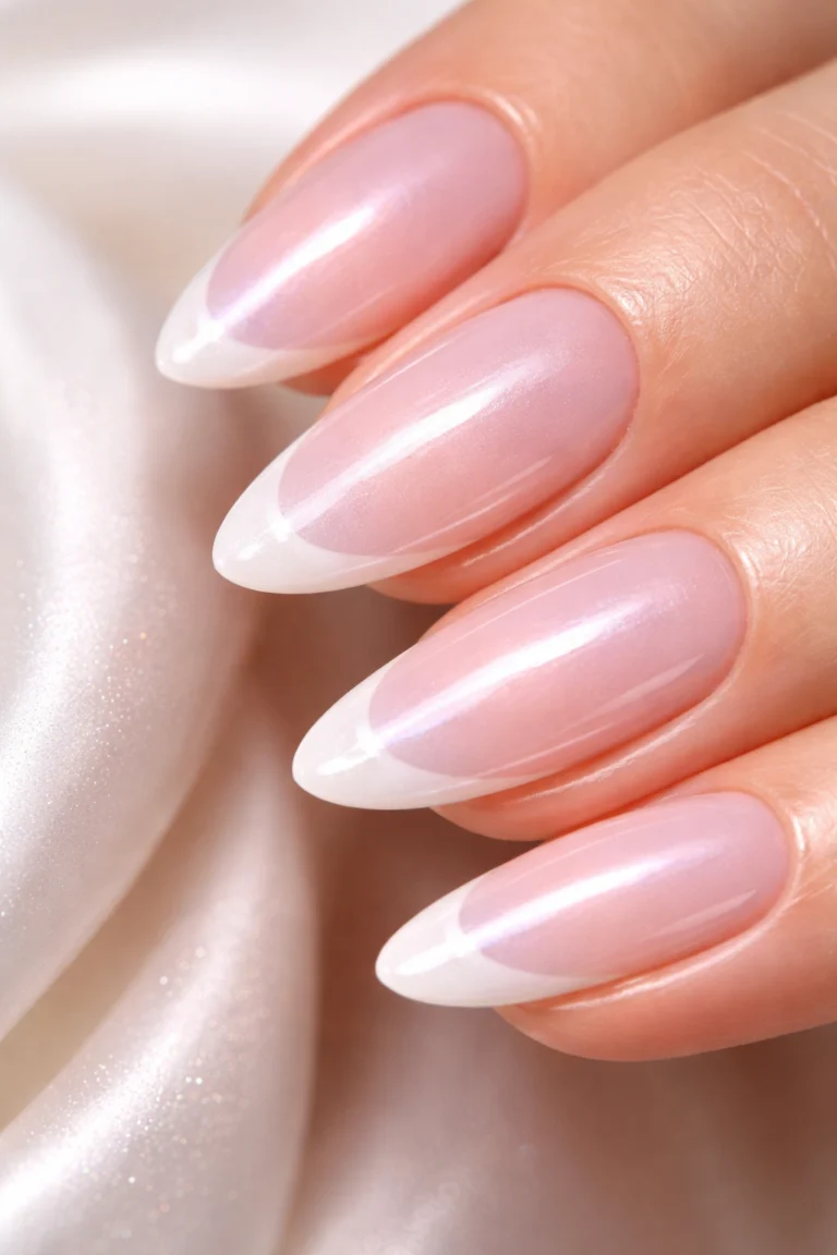 12 Pink and White Nail Ideas That Are Clean