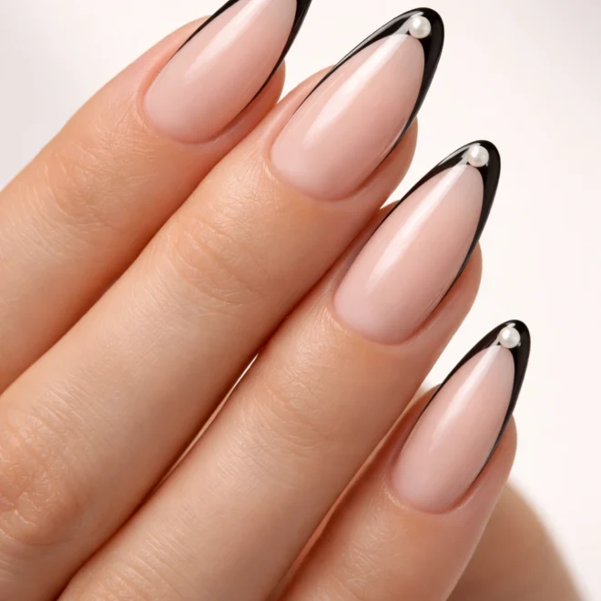 15 Long Oval Side French Nails Worth Trying