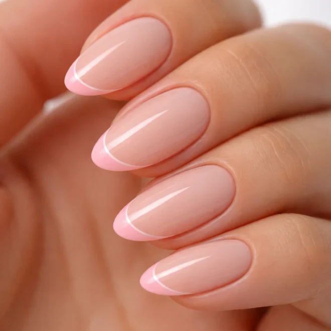 15 Pink French Tip Almond Nails Anyone Can Do