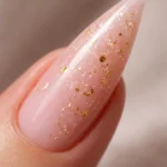 14 Pink and Gold Stiletto Nail Ideas