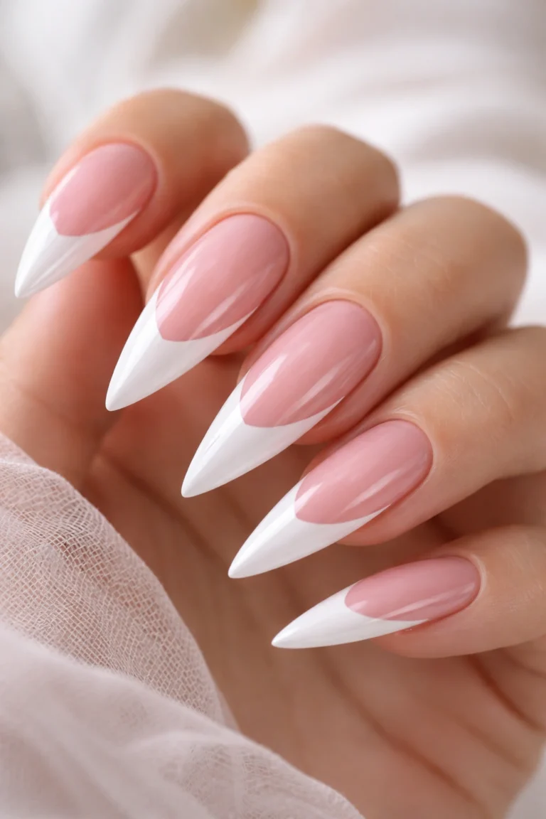 11 Cute Pink Stiletto Nail Ideas