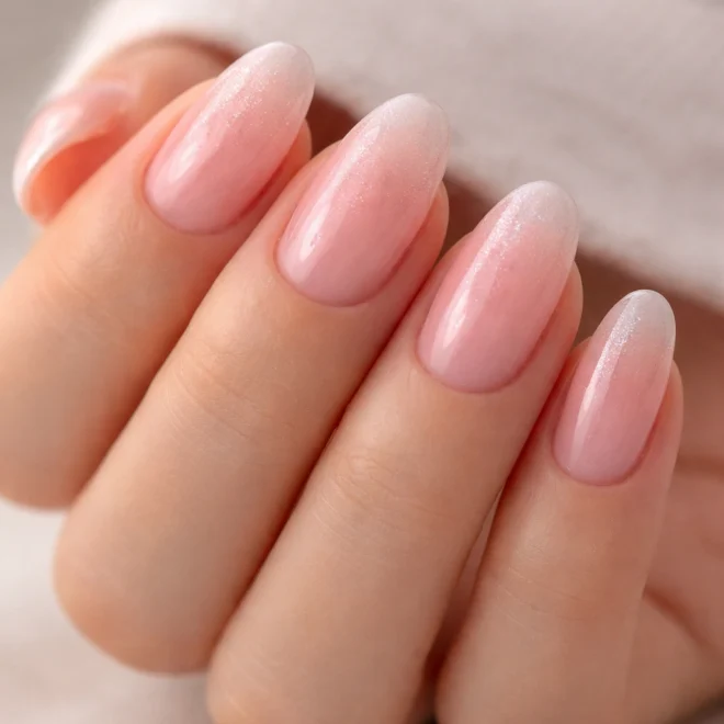 15 Short Airbrushed Almond Nails That Look Expensive