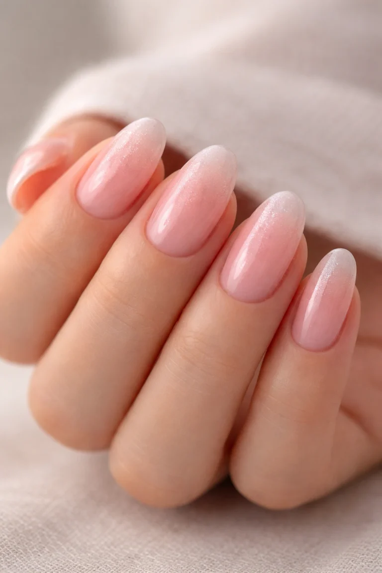 15 Short Airbrushed Almond Nails That Look Expensive