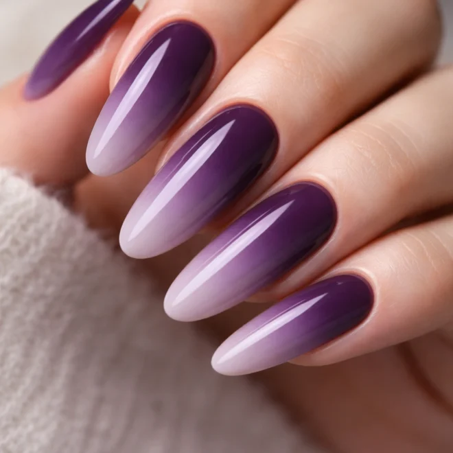 12 Ombre Long Oval Nails You Will Absolutely Love