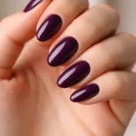 18 Short Purple Almond Nails Worth Trying