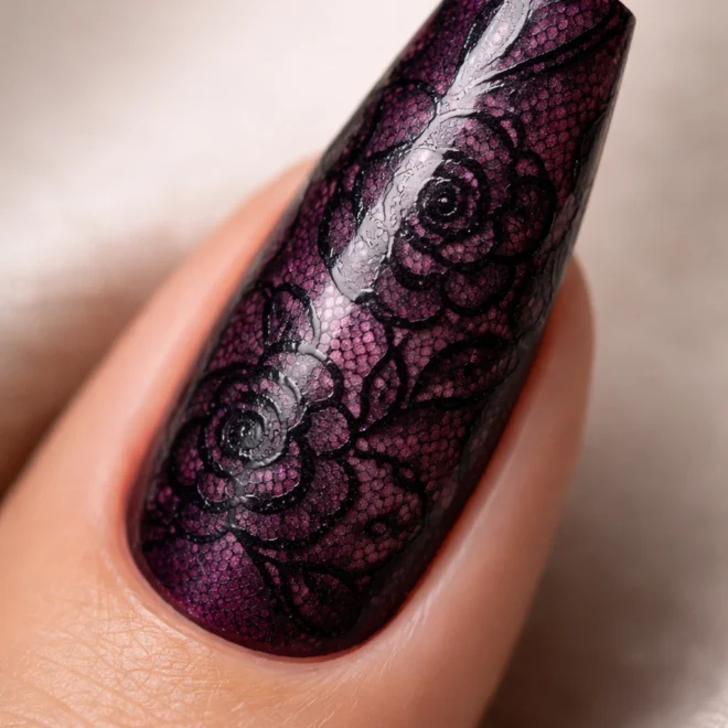 18 Goth Coffin Nail Designs for Long Nails