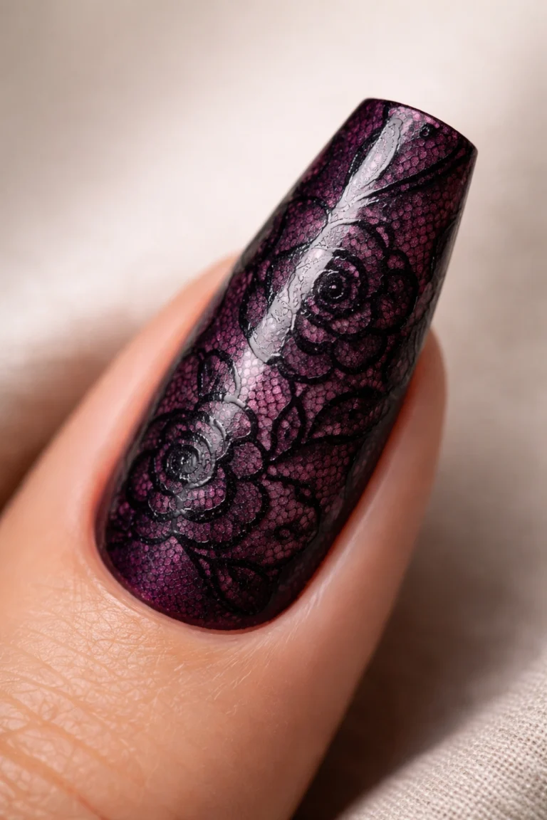 18 Goth Coffin Nail Designs for Long Nails