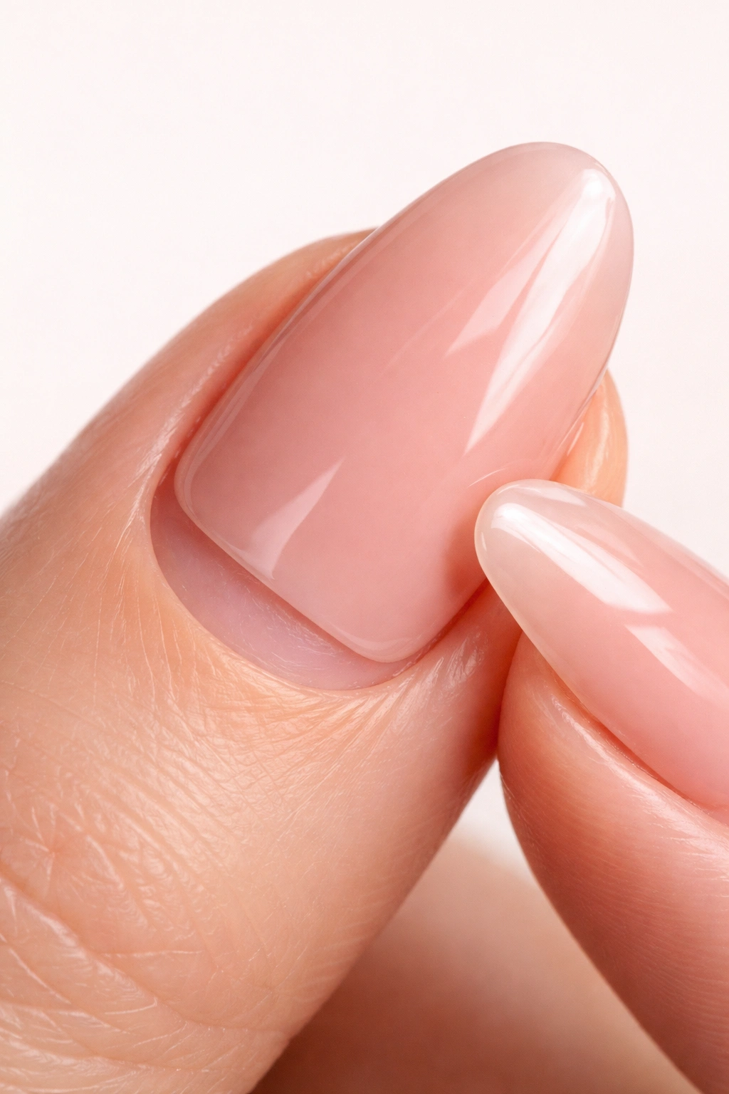 Nail with small gap at cuticle and slight lift