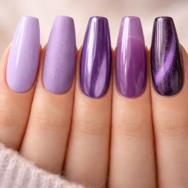 15 Purple Ballerina Nails From Lilac to Plum