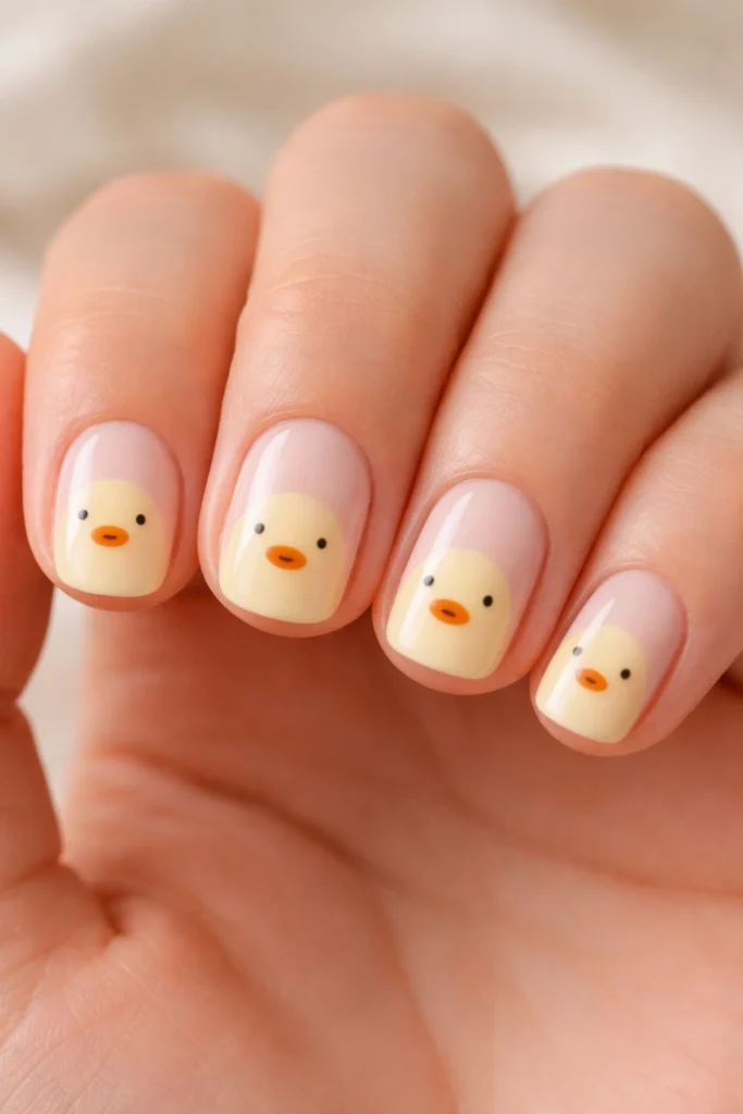 14 Cute Duck Nails for Short Nails