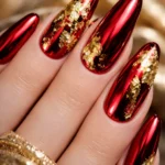 15 Red Chrome Nails for a Bold Mirror Effect