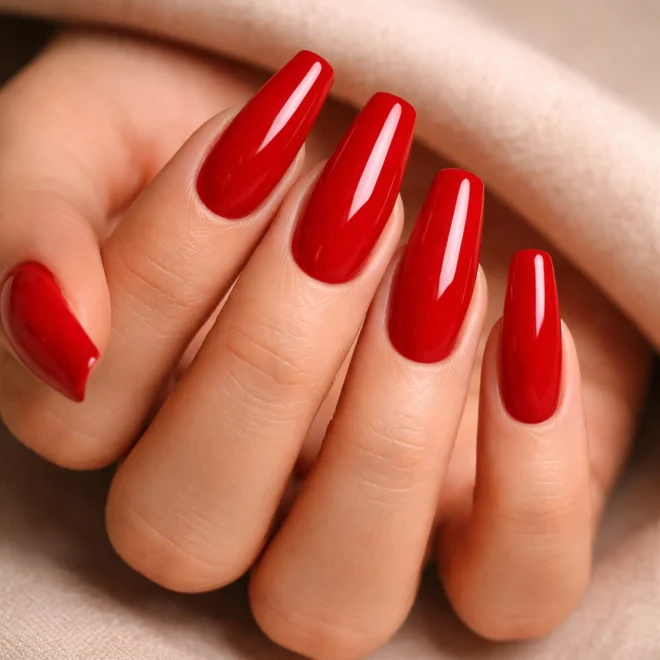 20 Red Ballerina Nails From Bright to Deep