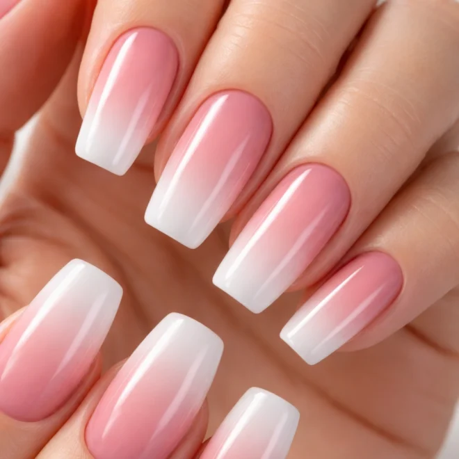 12 Long Squoval French Tip Nails Worth Copying