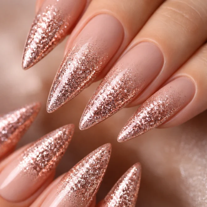 12 Stiletto Nails With Bling That Pop
