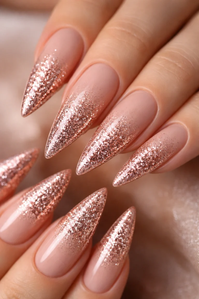 12 Stiletto Nails With Bling That Pop