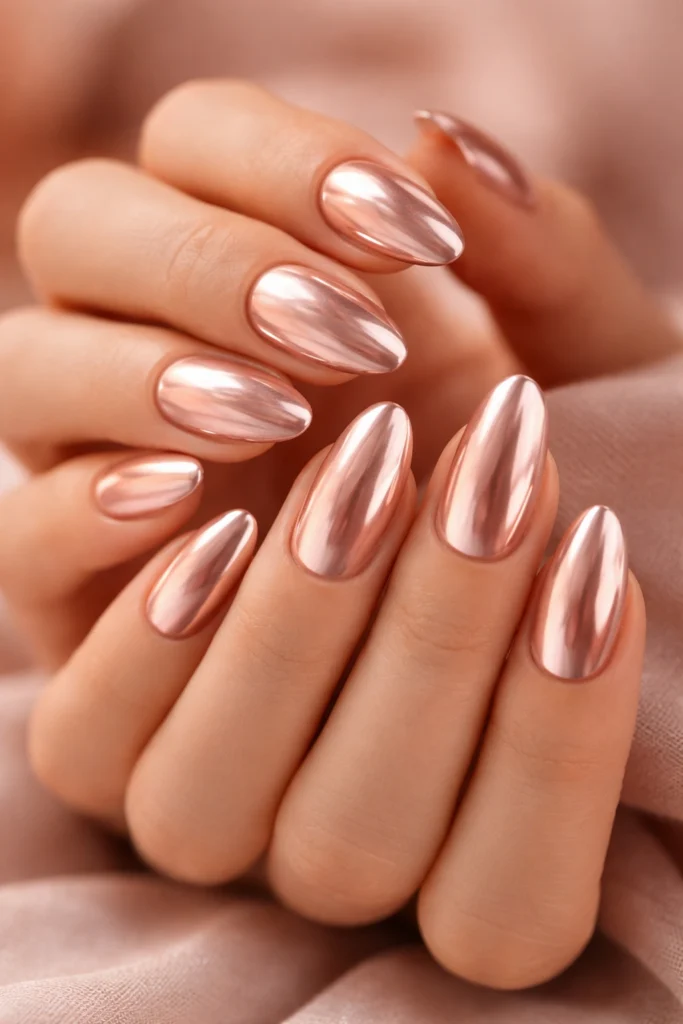 30 Gold Chrome Nails That Look Expensive on a Budget