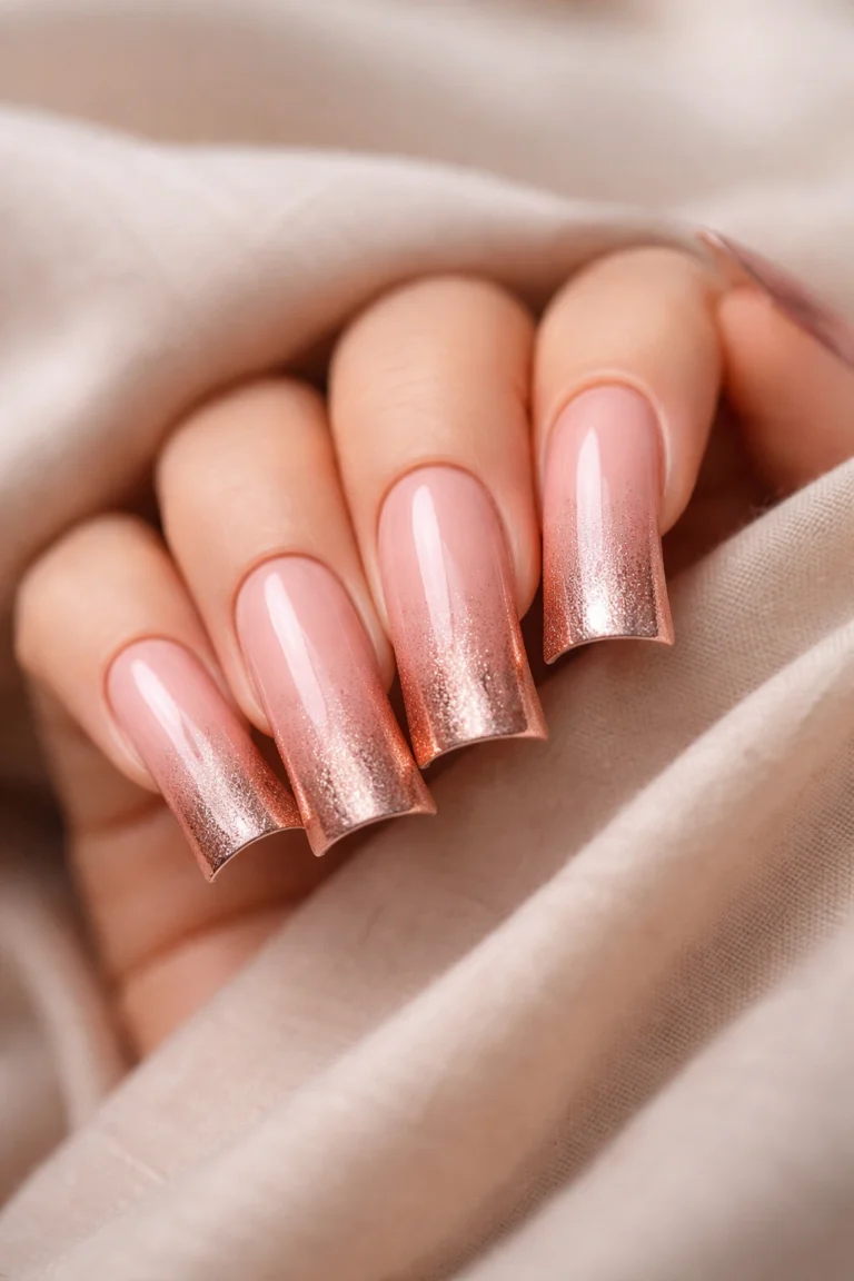 10 French Tip Duck Nails for Long Nails