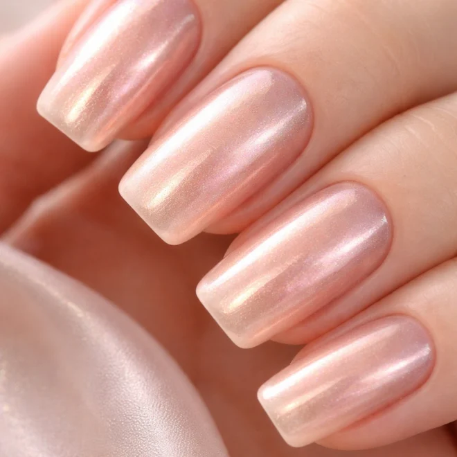 12 Squoval Acrylic Nails with a Rounded Finish