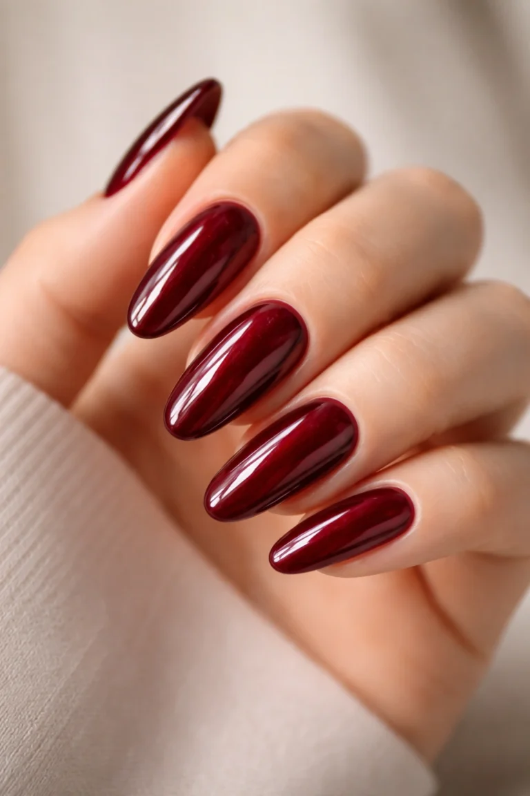 15 Red Long Oval Nails for a Bold Look