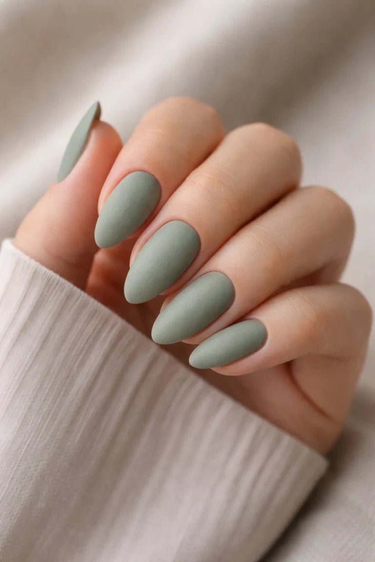 15 Green Almond Nails That Pop