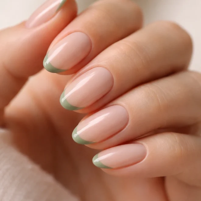 15 Short Sage Green Almond Nails Anyone Can Recreate