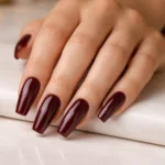 15 Burgundy Ballerina Nails for a Deep Look