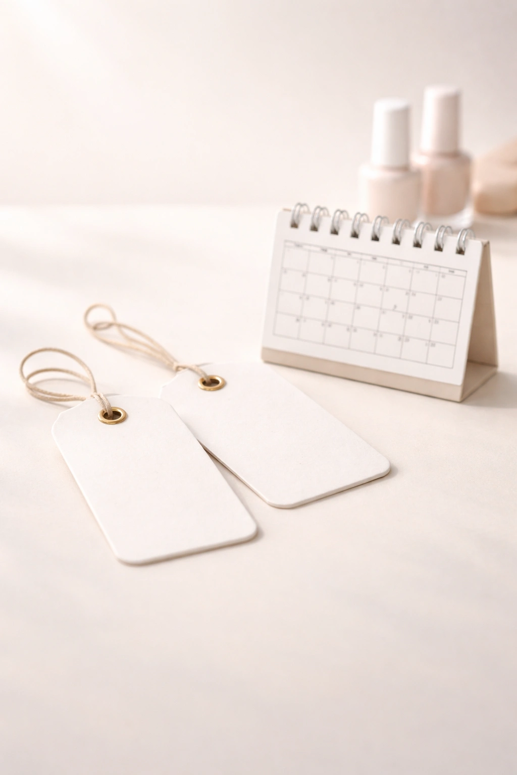 Abstract icons representing cost and availability for nail salon services, no text